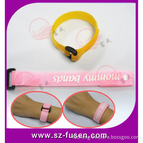 Cheap Custom Designed Velcro Wrist Band in Shenzhen